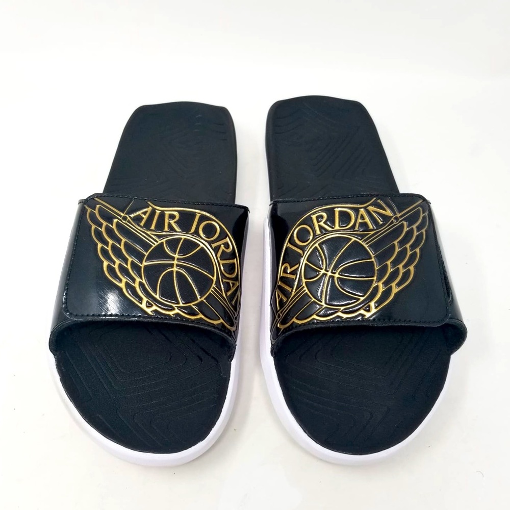 Air Jordan Hydro 7 Black Gold Men’s Slides Size 11